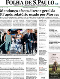 Capa Jornal Folha de S.Paulo