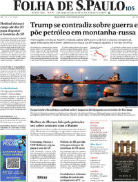 Capa do jornal Folha de S.Paulo 10/03/2026