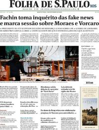 Capa Folha de S.Paulo 10/09/2026