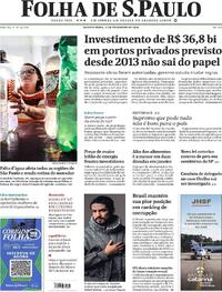 Capa do jornal Folha de S.Paulo 11/02/2026