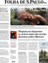 Capa Folha de S.Paulo 14/09/2026