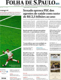 Capa Folha de S.Paulo 15/07/2026