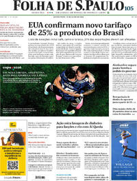 Capa Folha de S.Paulo 16/07/2026