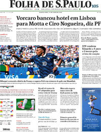 Capa Folha de S.Paulo 17/06/2026
