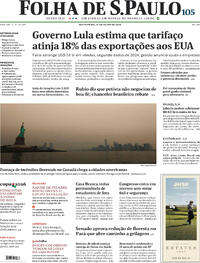 Capa Jornal Folha de S.Paulo