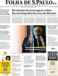 Capa Jornal Folha de S.Paulo