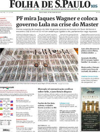 Capa Jornal Folha de S.Paulo