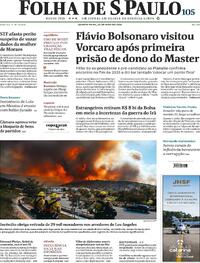 Capa do jornal Folha de S.Paulo 20/05/2026