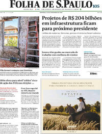 Capa Jornal Folha de S.Paulo