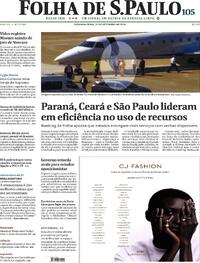 Capa do jornal Folha de S.Paulo 21/09/2026