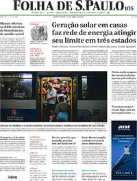 Capa do jornal Folha de S.Paulo 22/04/2026