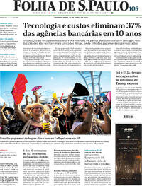 Capa do jornal Folha de S.Paulo 23/03/2026