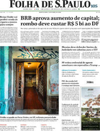 Capa do jornal Folha de S.Paulo 23/04/2026