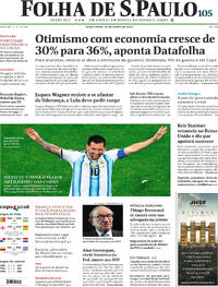 Capa do jornal Folha de S.Paulo 23/06/2026