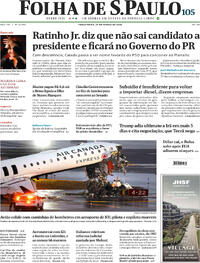 Capa do jornal Folha de S.Paulo 24/03/2026