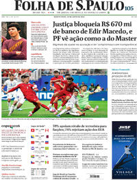 Capa Jornal Folha de S.Paulo