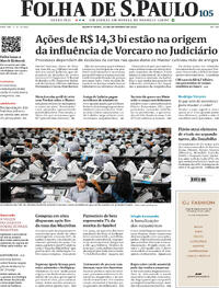 Capa do jornal Folha de S.Paulo 24/09/2026