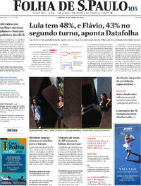 Capa Folha de S.Paulo 25/07/2026