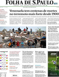 Capa do jornal Folha de S.Paulo 26/06/2026