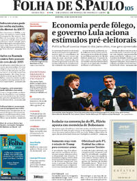Capa Jornal Folha de S.Paulo