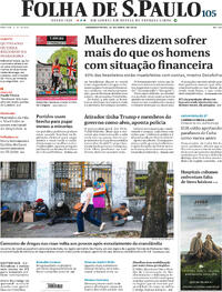 Capa do jornal Folha de S.Paulo 27/04/2026