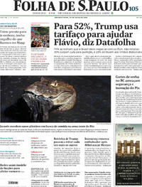 Capa Folha de S.Paulo 27/07/2026