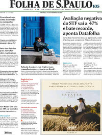 Capa do jornal Folha de S.Paulo 27/09/2026