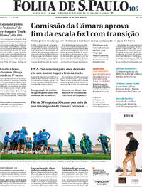 Capa do jornal Folha de S.Paulo 28/05/2026