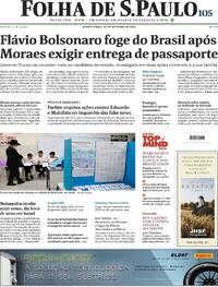 Capa Jornal Folha de S.Paulo