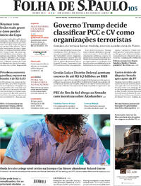 Capa do jornal Folha de S.Paulo 29/05/2026