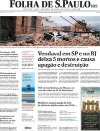 Capa Jornal Folha de S.Paulo