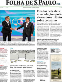 Capa Jornal Folha de S.Paulo