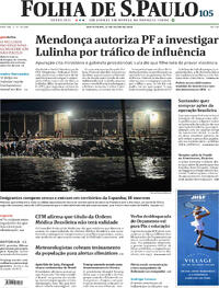 Capa Folha de S.Paulo 31/07/2026