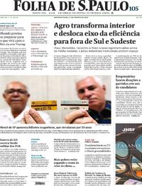 Capa Jornal Folha de S.Paulo