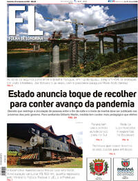 Capa do jornal Folha Londrina 02/12/2020