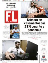 Capa do jornal Folha Londrina 03/10/2020