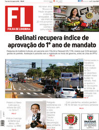 Capa do jornal Folha Londrina 04/08/2020