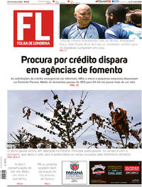 Capa do jornal Folha Londrina 09/05/2020
