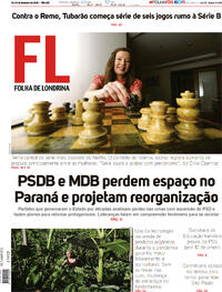 Capa do jornal Folha Londrina 12/12/2020