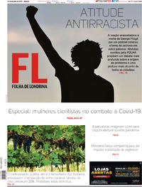Capa do jornal Folha Londrina 13/06/2020