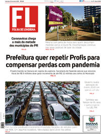 Capa do jornal Folha Londrina 22/05/2020