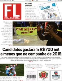 Capa do jornal Folha Londrina 23/11/2020