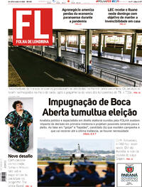Capa do jornal Folha Londrina 24/10/2020