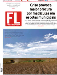 Capa do jornal Folha Londrina 30/05/2020