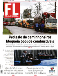 Capa do jornal Folha Londrina 05/03/2021