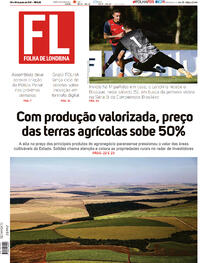 Capa do jornal Folha Londrina 05/06/2021