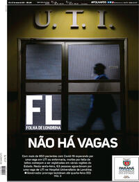Capa do jornal Folha Londrina 06/03/2021