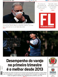 Capa do jornal Folha Londrina 09/06/2021