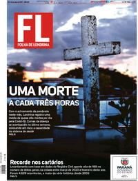 Capa do jornal Folha Londrina 20/03/2021