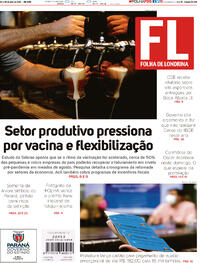 Capa do jornal Folha Londrina 24/04/2021